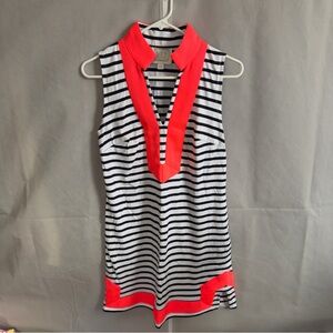 Sail to Sable 100% Cotton Sleeveless Striped Dress